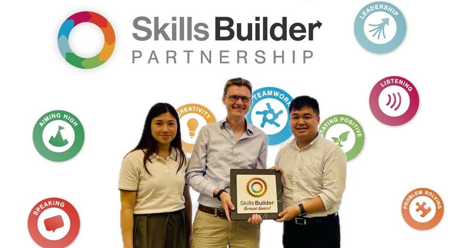 本校近日榮獲國際 Skills Builder「銅獎」（Bronze Award）