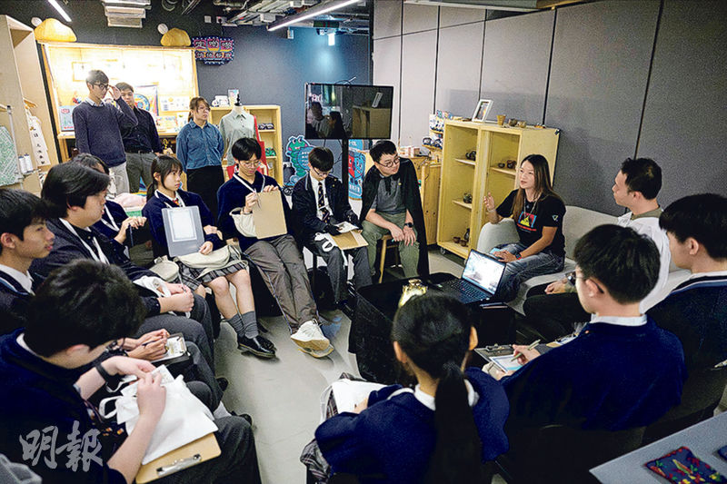 本校參與的「#約埋你」命運列車生涯探索企劃獲《明報》報道