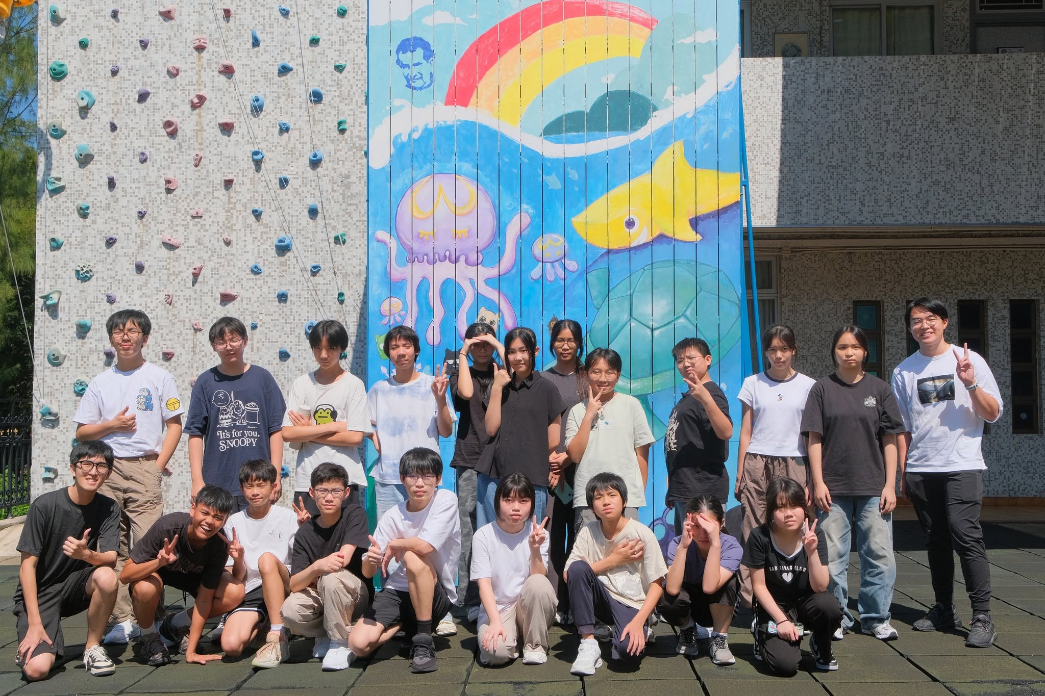 部分中二及中三同學日前參與學校資優教育小組舉辦的「Growth Nexus勇闖歷險營」